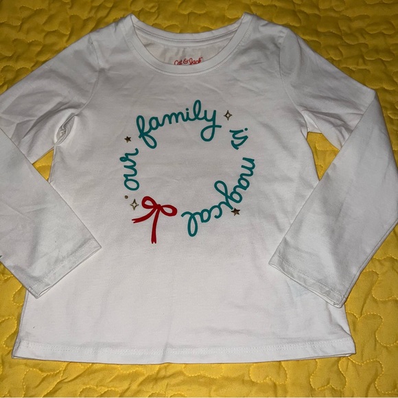 Cat & Jack Other - 🌼 🎄Cat & Jack Shirt Toddler Girls Size 4T 5T New NWOT Christmas Shirt Family